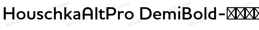 HouschkaAltPro DemiBold字体转换